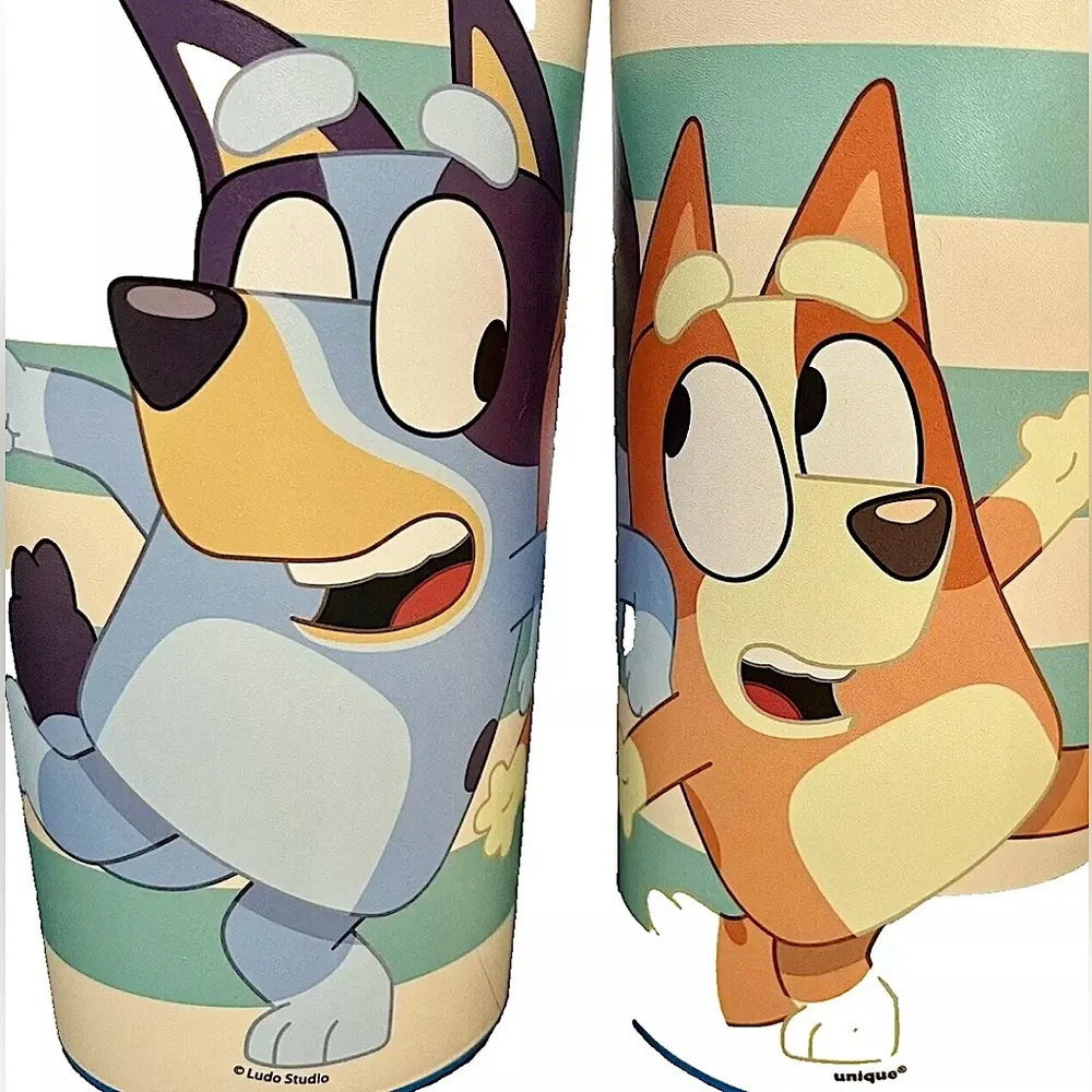BLUEY BINGO Reusable 16 Ounce Plastic Tumbler Cups 6 PIECE LOT NEW